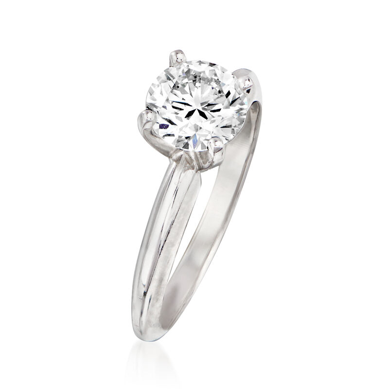 1.22 Carat Certified Diamond Engagement Ring in 14kt White Gold image number 2