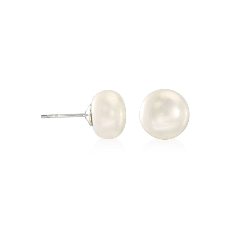8-8.5mm Multicolored Cultured Pearl Jewelry Set: Eight Pairs of Stud Earrings with Sterling Silver  image number 11