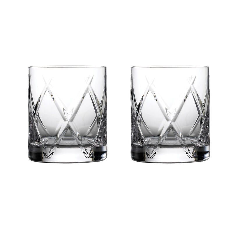 Waterford Crystal &quot;Olann&quot; Set of 2 Double Old-Fashioned Glasses image number 0