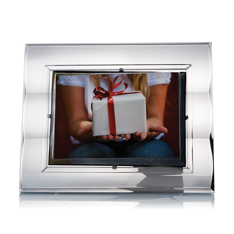 Rogaska &quot;Zoom&quot; Crystal 5x7 Picture Frame image number 0