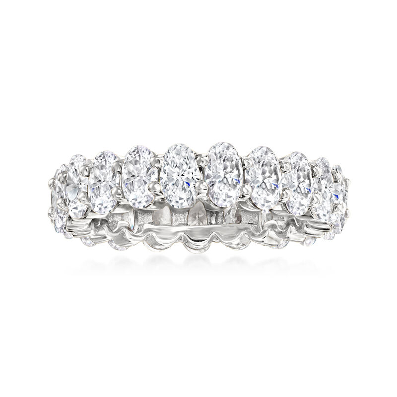 5.20 ct. t.w. CZ Eternity Ring in Sterling Silver image number 0