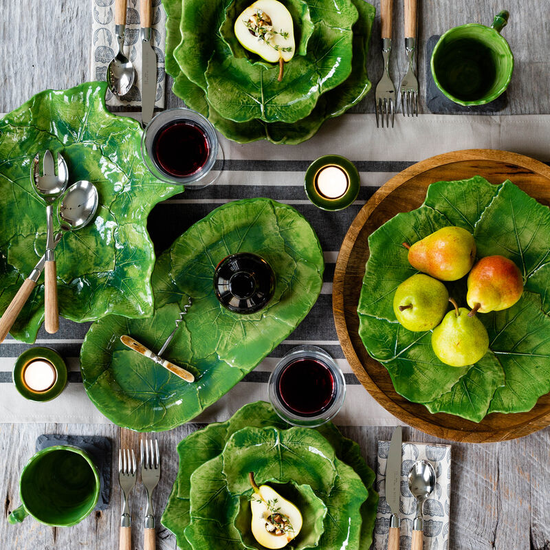 Vietri "Foglia" Green Dinnerware from Italy image number 14