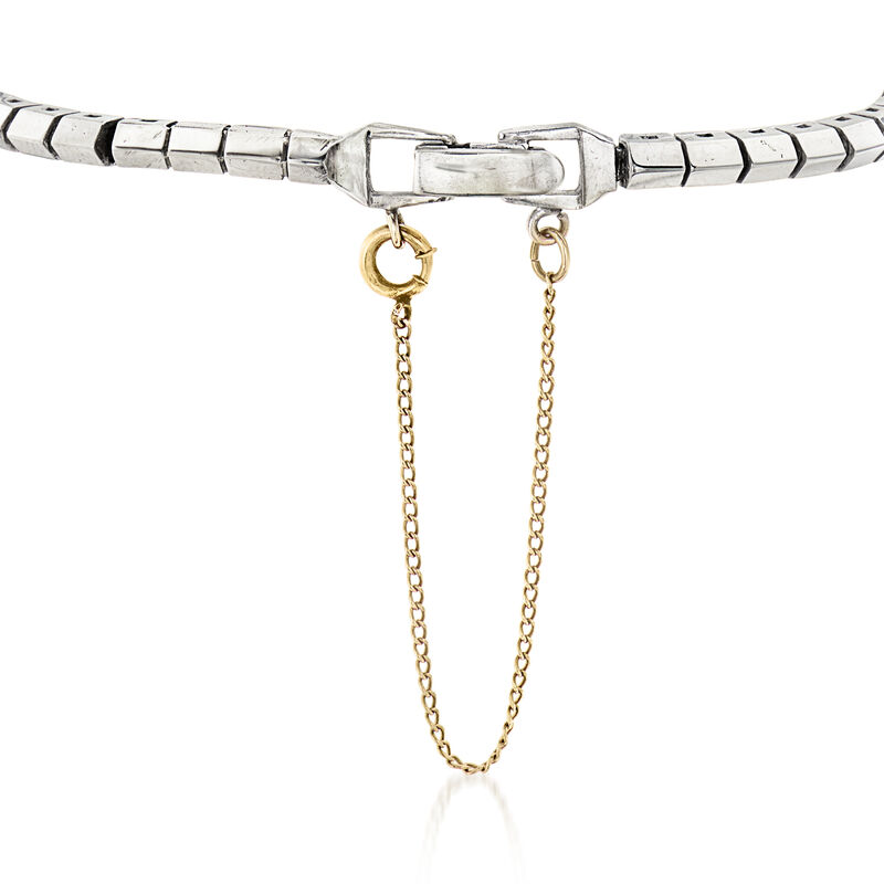 C. 1960 Vintage Elgin Women's .25 ct. t.w. Diamond Watch in 14kt White Gold. Size 6.25 image number 2