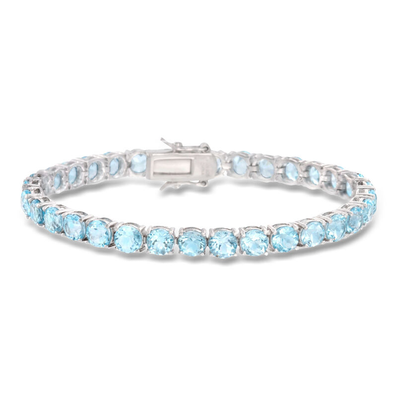 19.20 ct. t.w. Sky Blue Topaz Tennis Bracelet in Sterling Silver image number 0