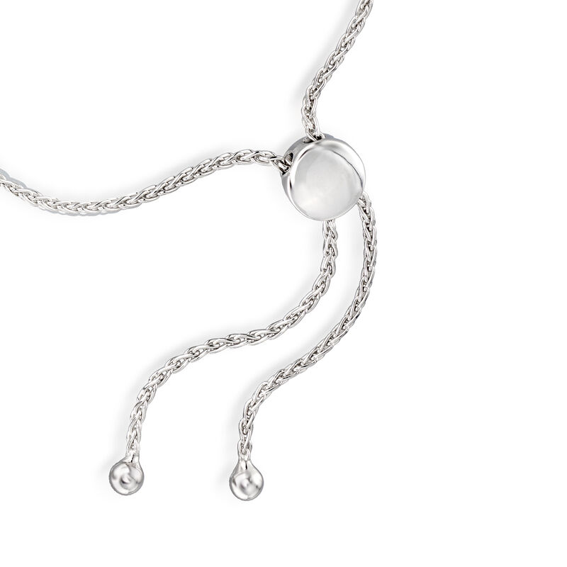 1.20 ct. t.w. Emerald and .20 ct. t.w. Diamond Bolo Bracelet in Sterling Silver image number 2