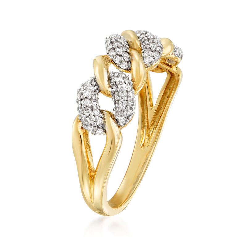 .30 ct. t.w. Diamond Link Ring in 14kt Yellow Gold image number 2