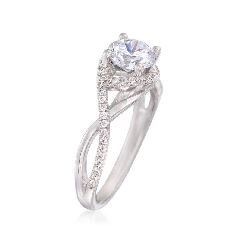 Gabriel Designs .24 ct. t.w. Diamond Engagement Ring Setting in 14kt White Gold image number 1