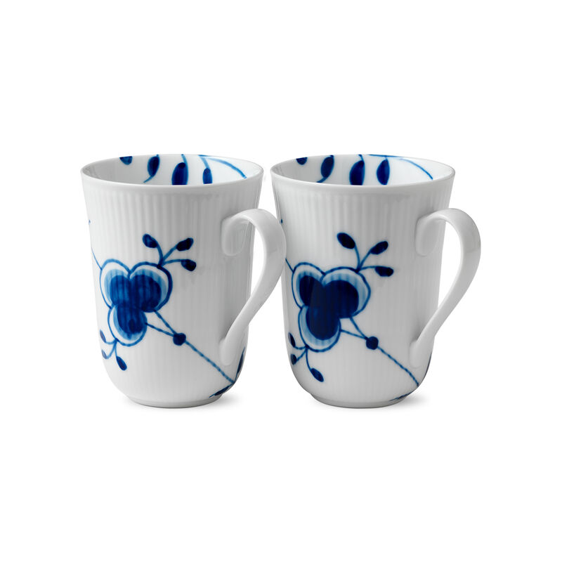 Set of 2 11 Oz. Mugs - Royal Copenhagen "Blue Fluted Mega" Porcelain Dinnerware image number 0