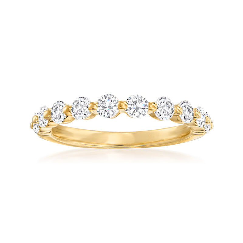Henri Daussi .70 ct. t.w. Diamond Wedding Ring in 18kt Yellow Gold image number 0