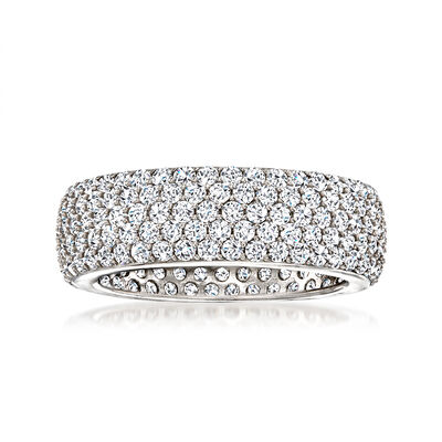 3.25 ct. t.w. CZ Eternity Band in Sterling Silver