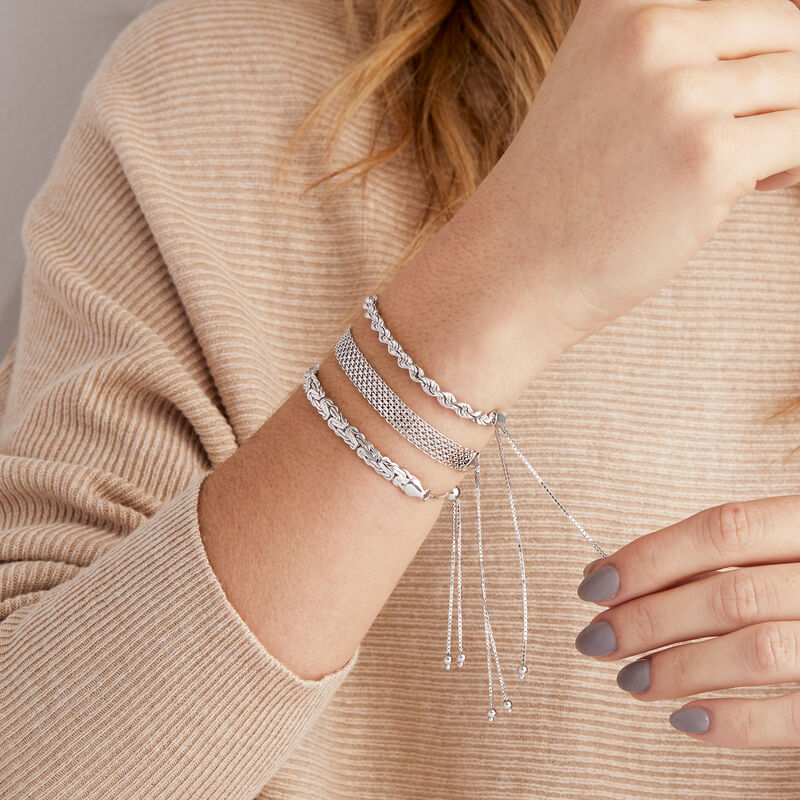 Sterling Silver Jewelry Set: Multi-Link Bolo Bracelets image number 2