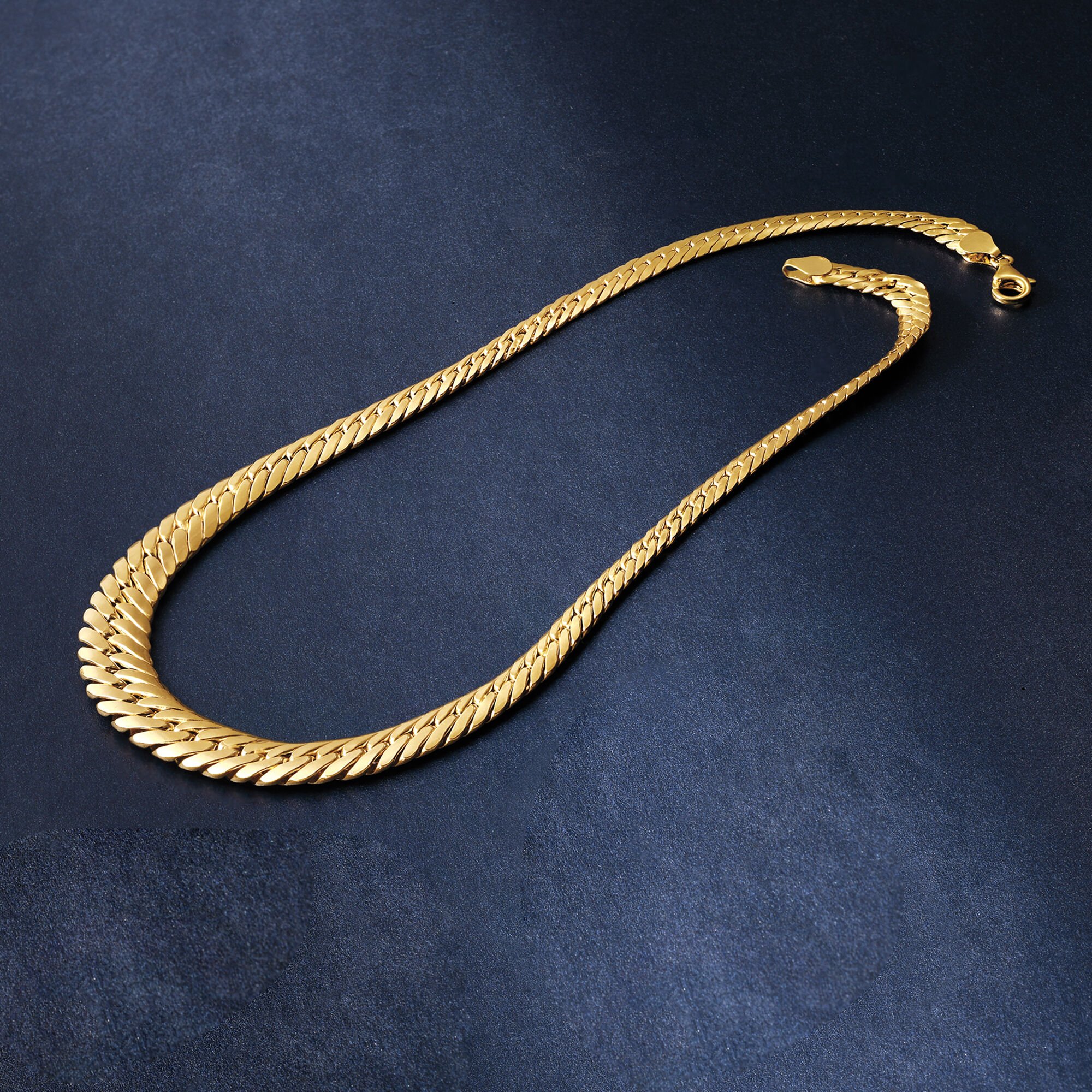 Italian 14kt Yellow Gold Graduated Cuban-Link Necklace. 18&quot