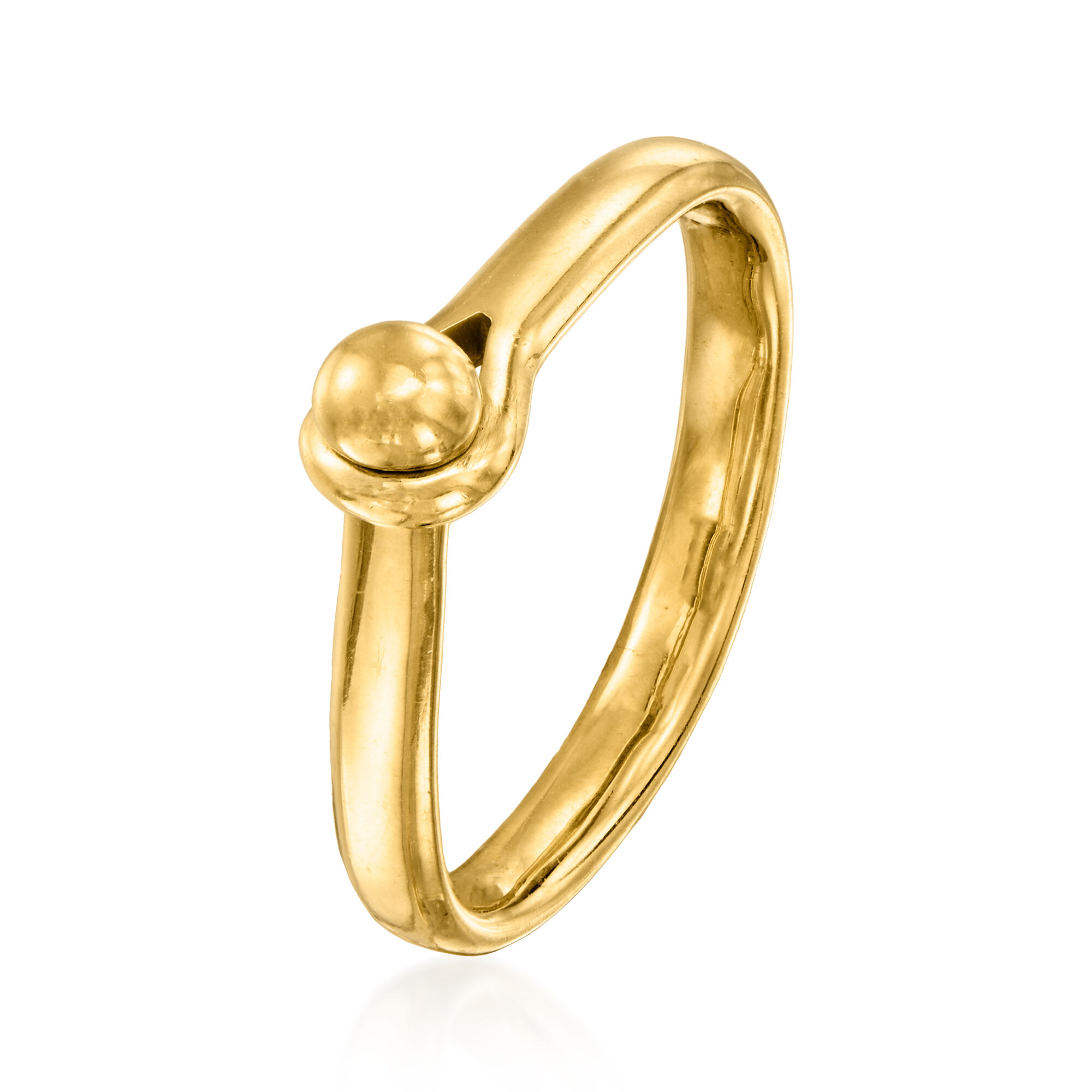C. 1980 Vintage Georg Jensen 18kt Yellow Gold Knot Ring | Ross Simons
