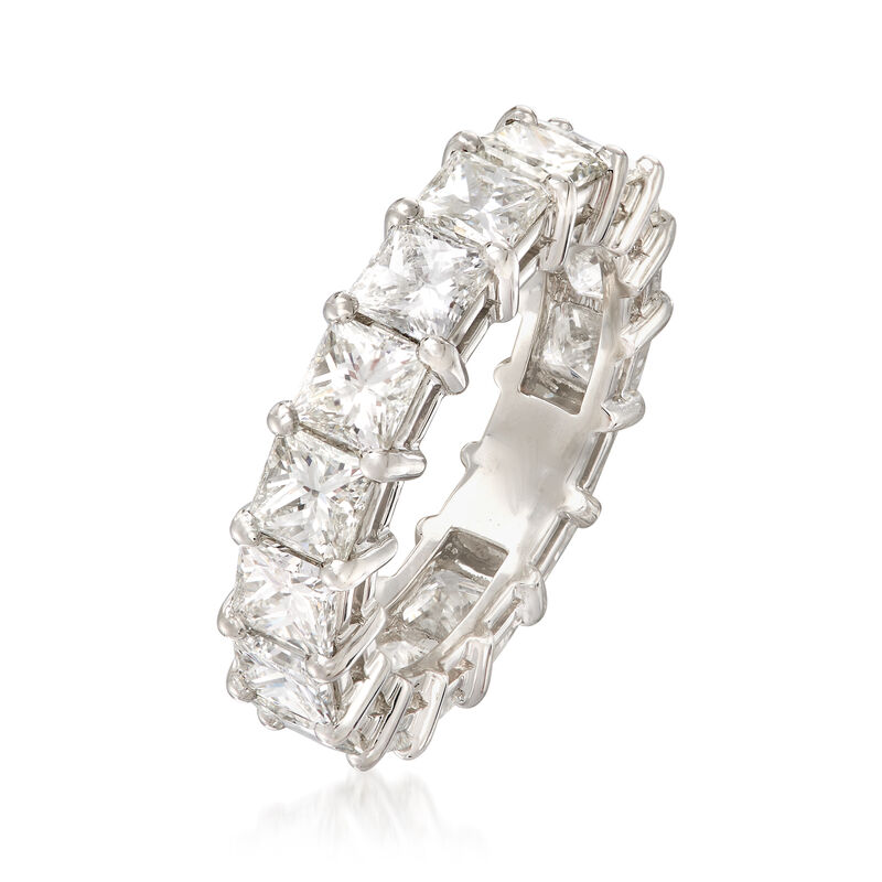 5.50 ct. t.w. Princess-Cut Diamond Eternity Band in Platinum. Size 5 image number 2