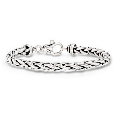 Zina Sterling Silver Wheat-Chain Bracelet