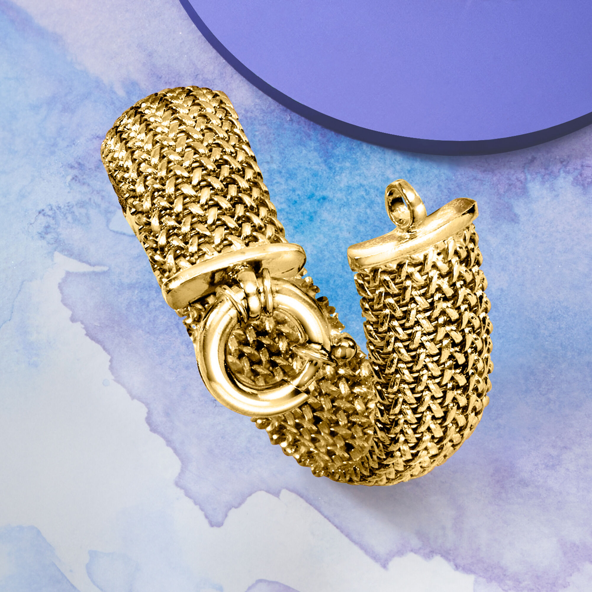 Italian 22kt Gold Over Sterling Silver Riso Bracelet