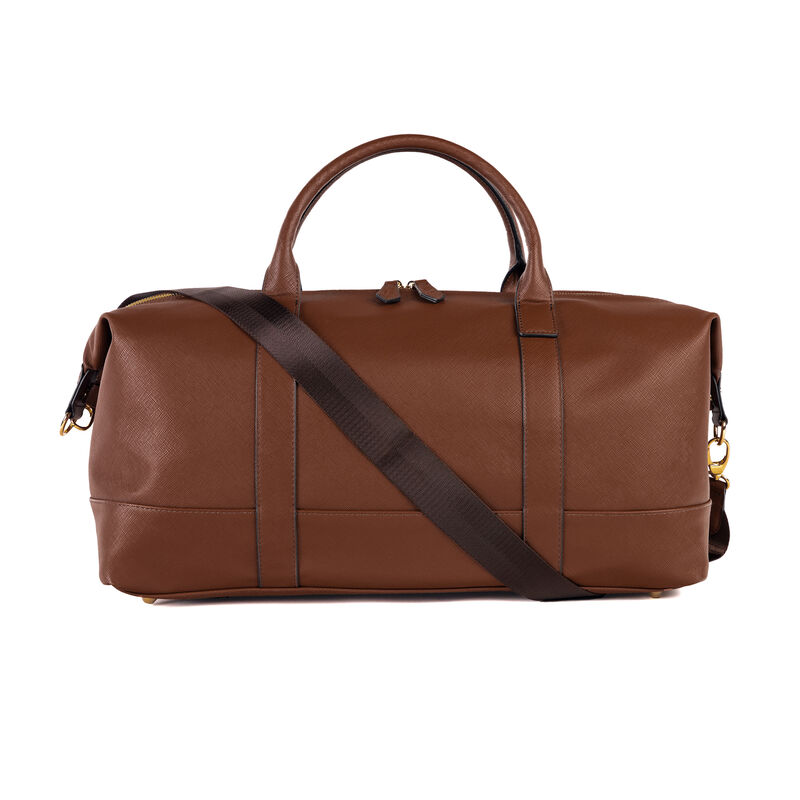 Brouk & Co. &quot;Alexa&quot; Faux Chestnut Leather Duffel Bag image number 0
