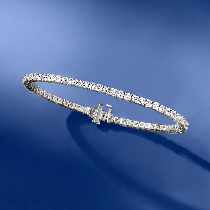 4.00 ct. t.w. Diamond Tennis Bracelet in 14kt White Gold image number 3