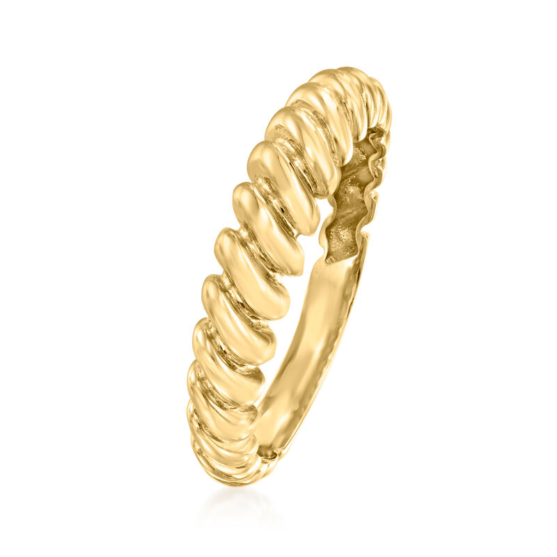 10kt Yellow Gold Shrimp Ring image number 1