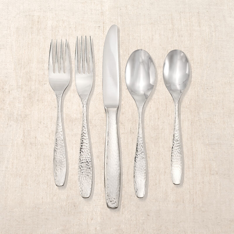 Reed & Barton &quot;Palmer Hammered&quot; 65-pc. Service for 12 Stainless Steel Flatware image number 0