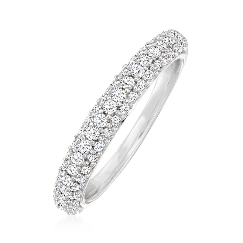 .50 ct. t.w. Pave Diamond Ring in Sterling Silver image number 2