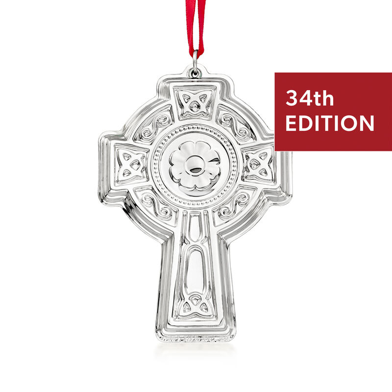 Towle 2026 Annual "Old Master" Sterling Silver Cross Ornament - 34th Edition image number 0
