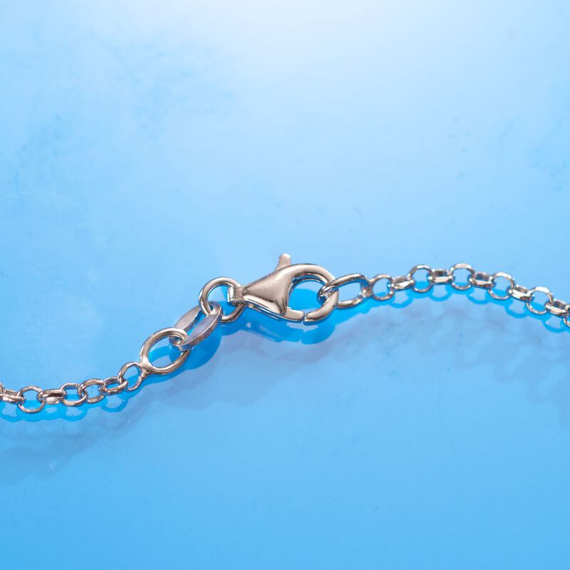 Italian Sterling Silver Star Charm Y-Necklace image number 3