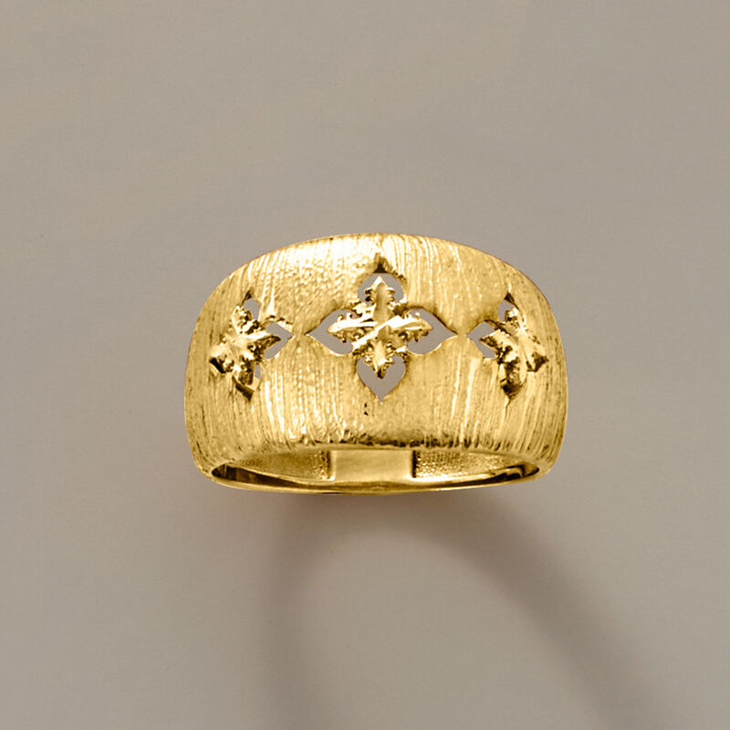 Italian 10kt Yellow Gold Florentine-Style Ring image number 3