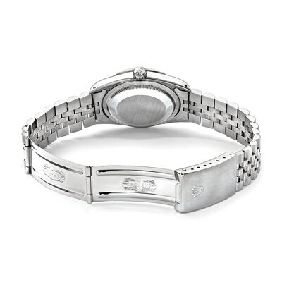 Pre-Owned Rolex Datejust Men's 36mm Automatic Stainless Steel and 18kt White Gold Watch