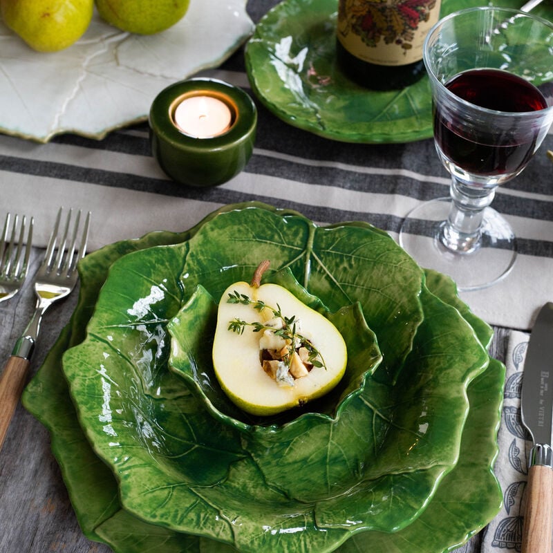Vietri "Foglia" Green Dinnerware from Italy image number 7