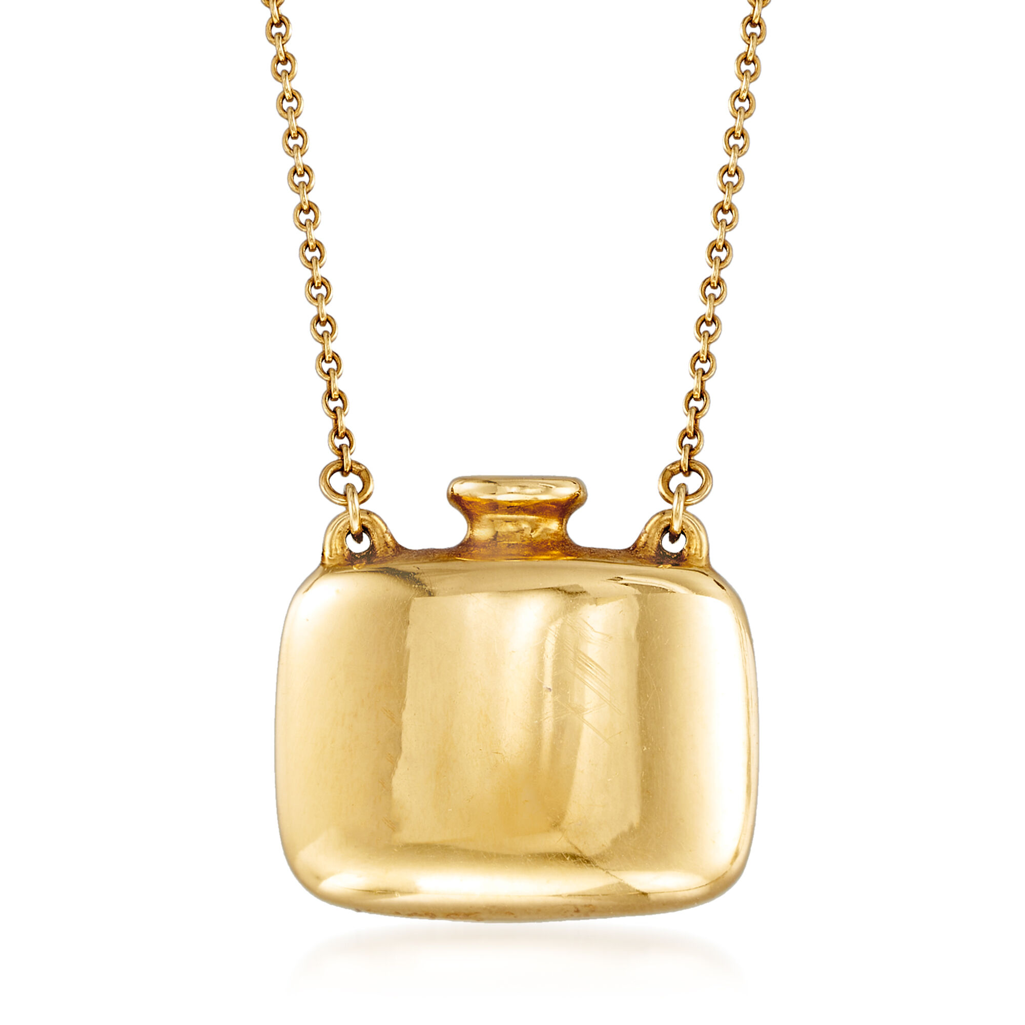 C. 1996 Vintage Tiffany Jewelry18kt Yellow Gold Perfume Bottle