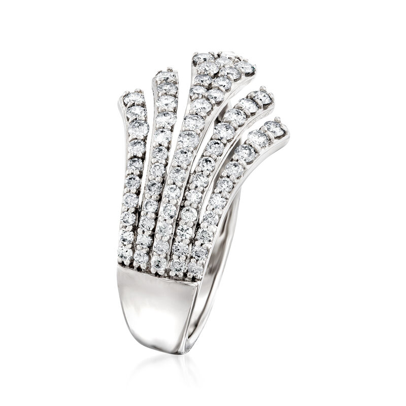 .75 ct. t.w. Diamond Multi-Row Ring in 14kt White Gold image number 2