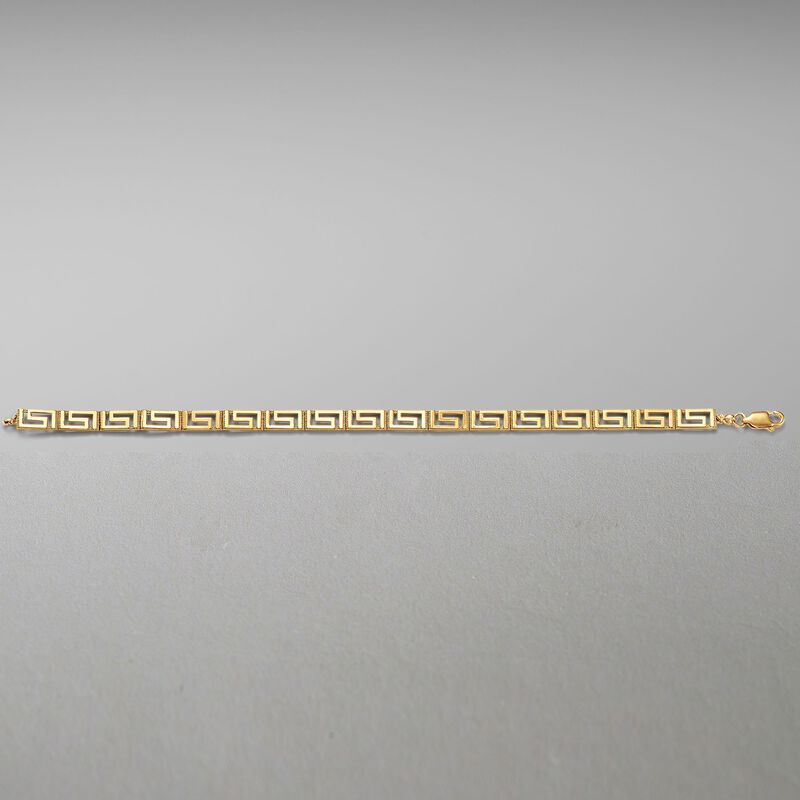 14kt Yellow Gold Greek Key Bracelet image number 2