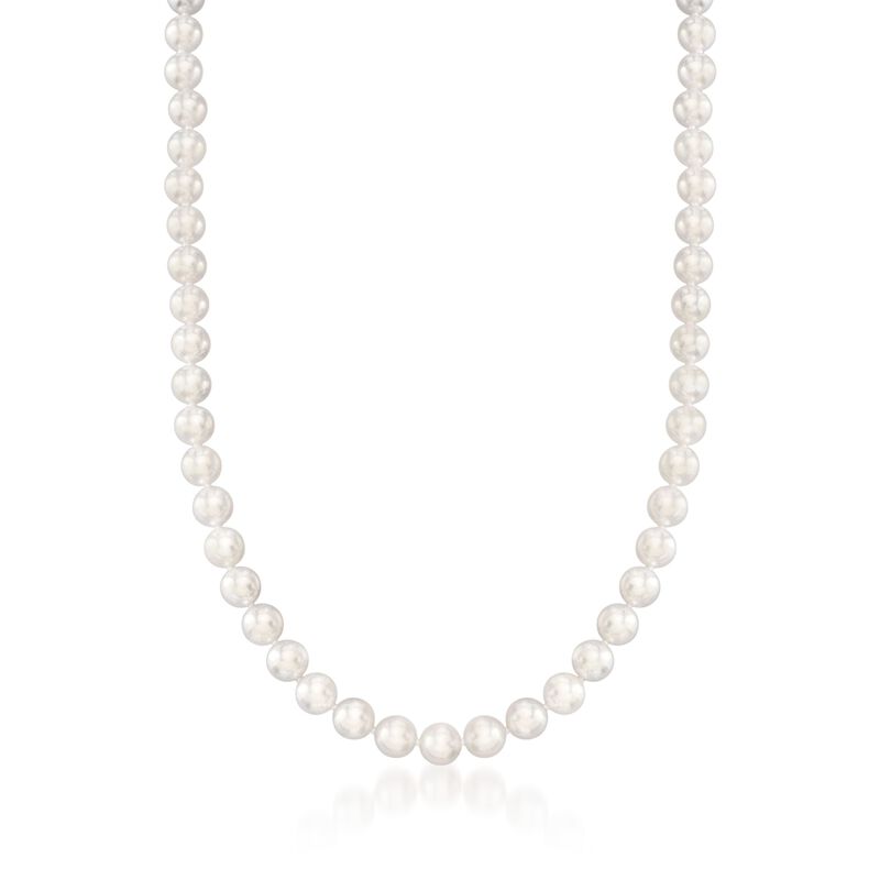 Mikimoto 6.5mm A1 Akoya Pearl Necklace With 18kt White Gold image number 0