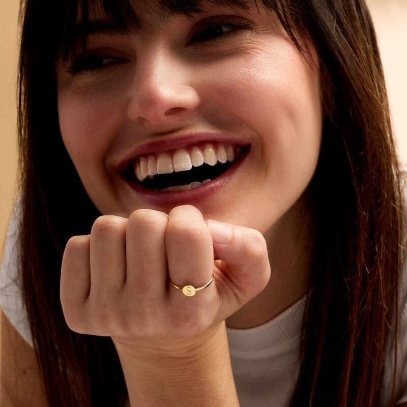 14kt Yellow Gold Circle Ring image number 4