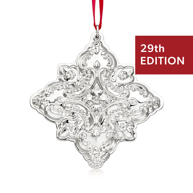 Wallace 2026 Annual "Grande Baroque" Sterling Silver Snowflake Ornament - 29th Edition image number 0