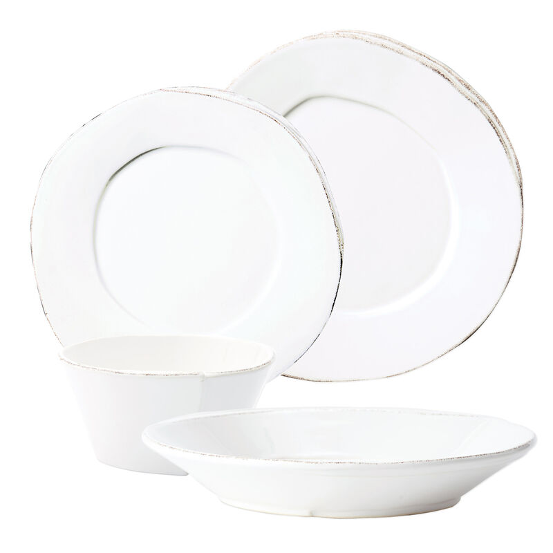 Vietri &quot;Lastra&quot; White Dinnerware from Italy image number 0