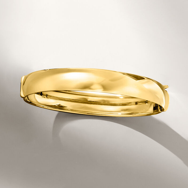 Italian 14kt Yellow Gold Bangle Bracelet image number 3
