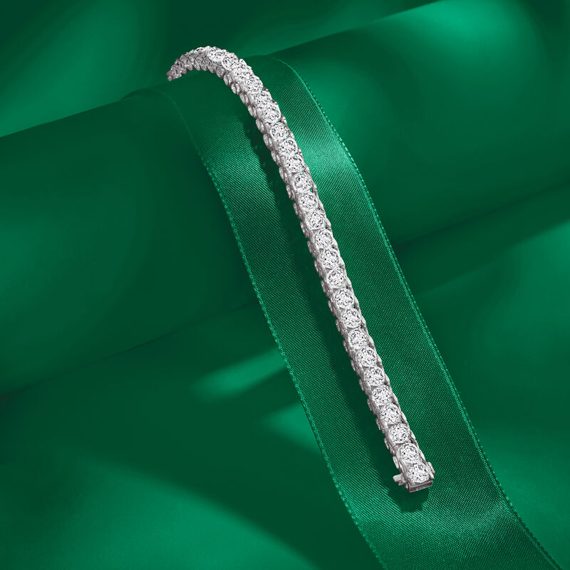 5.00 ct. t.w. Diamond Tennis Bracelet in Sterling Silver image number 2
