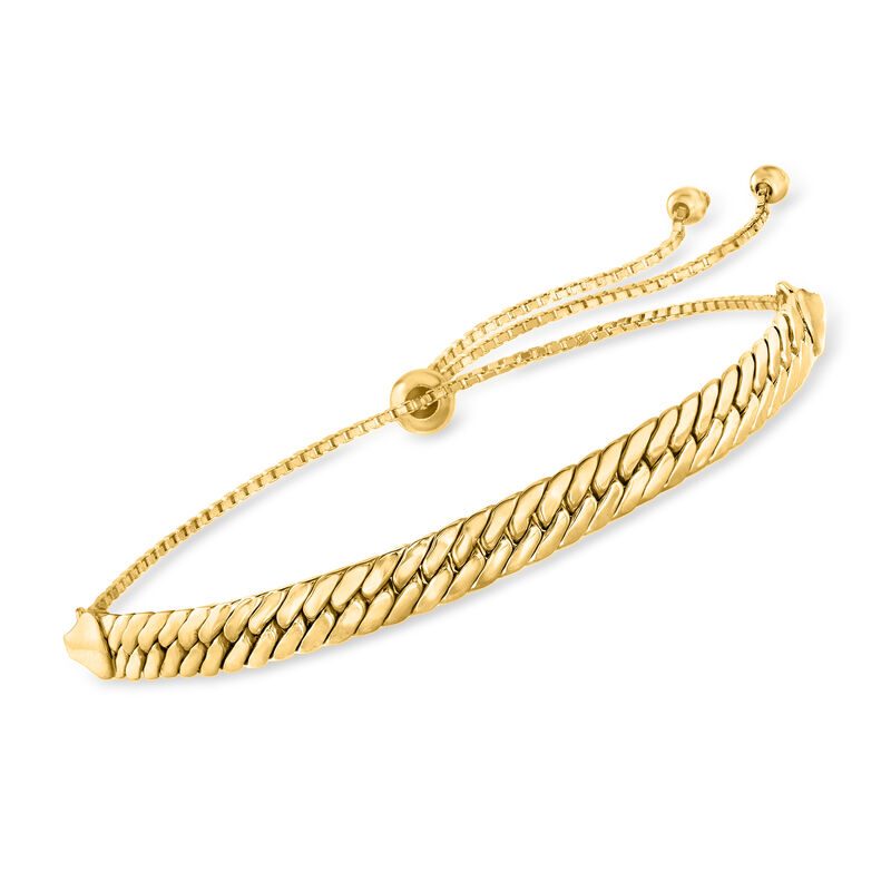 18kt Gold Over Sterling Jewelry Set: Three Bolo Bracelets  image number 2
