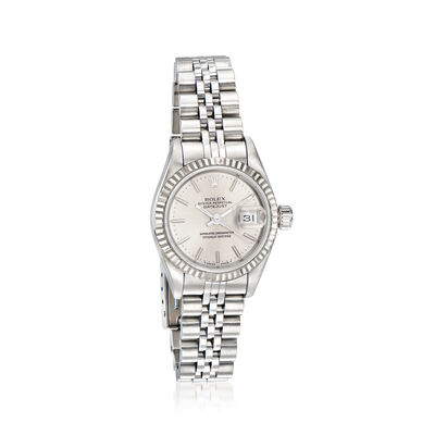 Pre-Owned Rolex Datejust Women's 26mm Automatic Stainless Steel and 18kt White Gold Watch