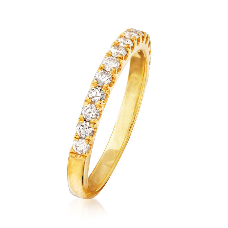 .60 ct. t.w. Diamond Ring in 18kt Gold Over Sterling image number 2