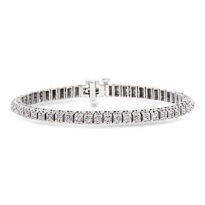 C. 1990 Vintage 2.00 ct. t.w. Diamond Tennis Bracelet in 14kt White Gold