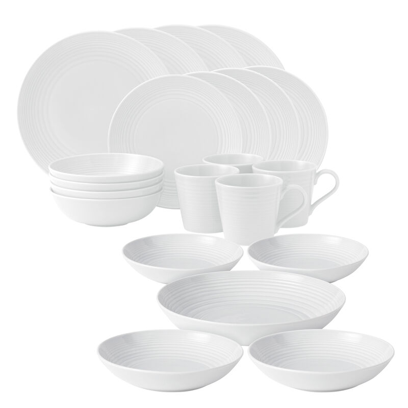 Gordon Ramsay for Royal Doulton "Maze" White Dinnerware Set image number 0