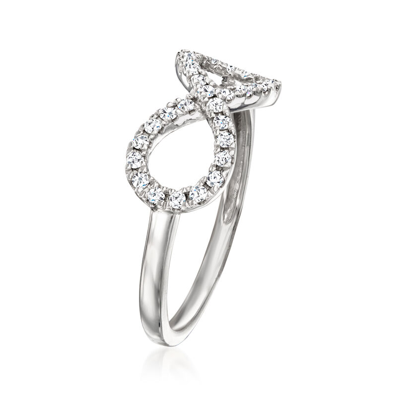 .25 ct. t.w. Diamond Infinity Ring in Sterling Silver image number 2