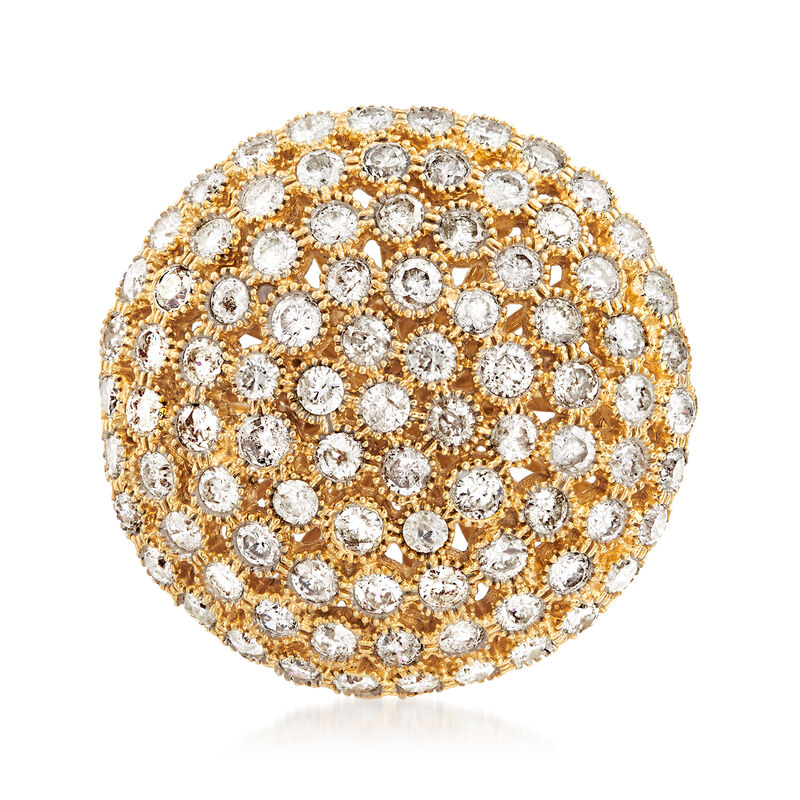 3.00 ct. t.w. Diamond Dome Ring in 14kt Yellow Gold image number 0