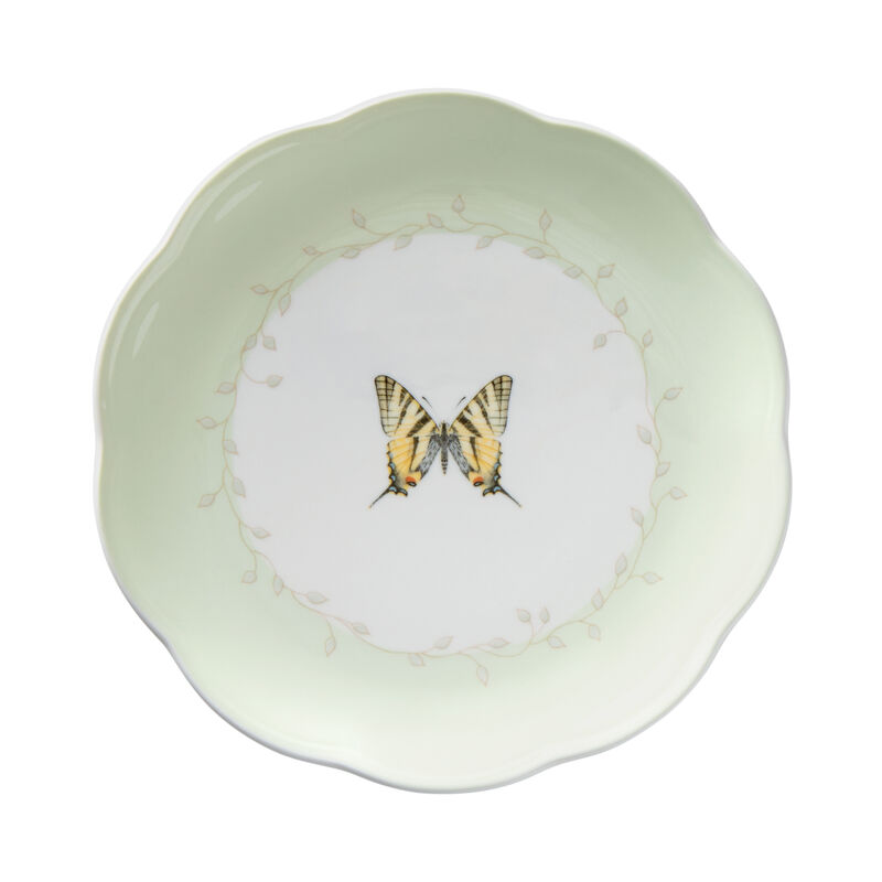 Lenox &quot;Butterfly Meadow&quot; Set of 4 Colorful Porcelain Dessert Dinnerware image number 5