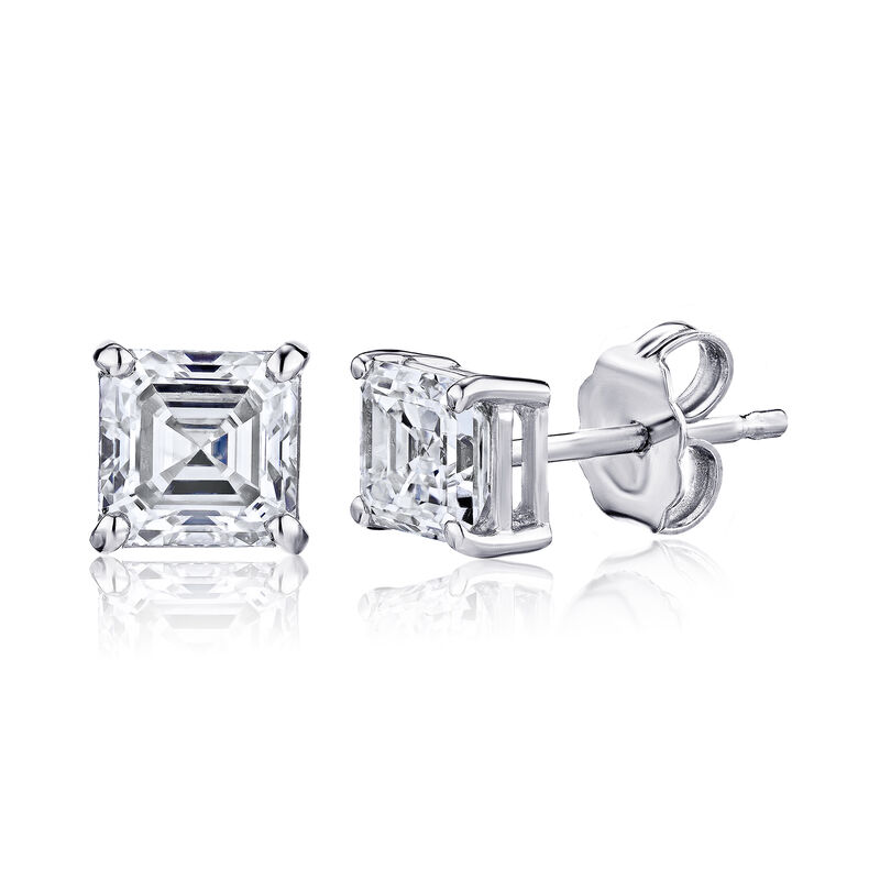 1.40 ct. t.w. Diamond Stud Earrings in 14kt White Gold image number 1