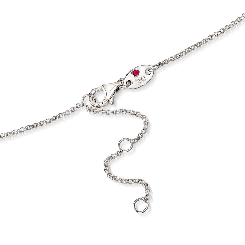 Roberto Coin &quot;Palazzo Ducale&quot; Diamond-Accented Pendant Necklace in 18kt White Gold image number 2