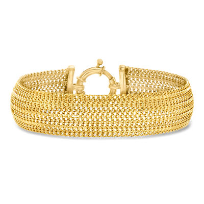 18kt Gold Over Sterling Mesh Bracelet